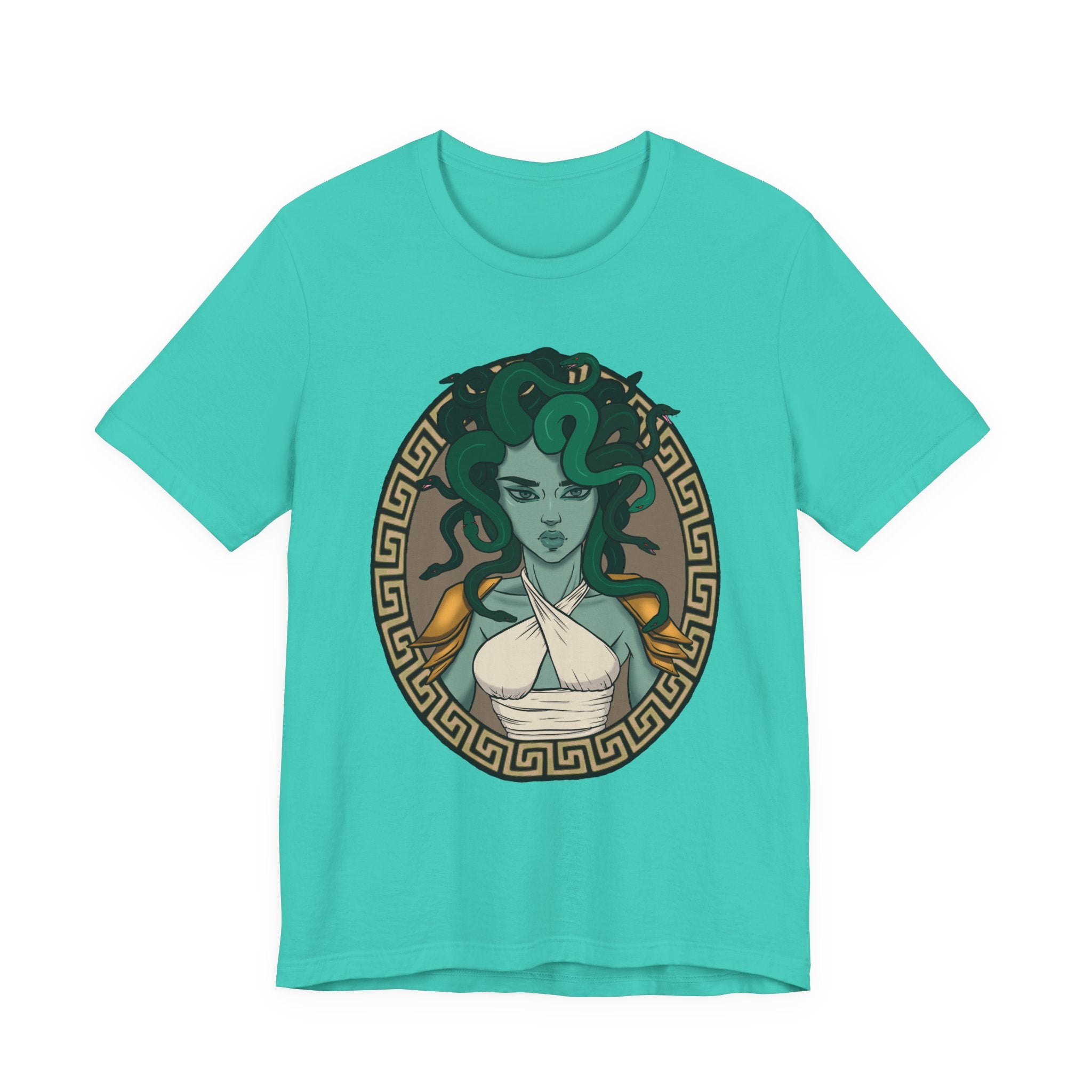 Medusa Portrait T-Shirt | Mythology Snake Hair Graphic Tee