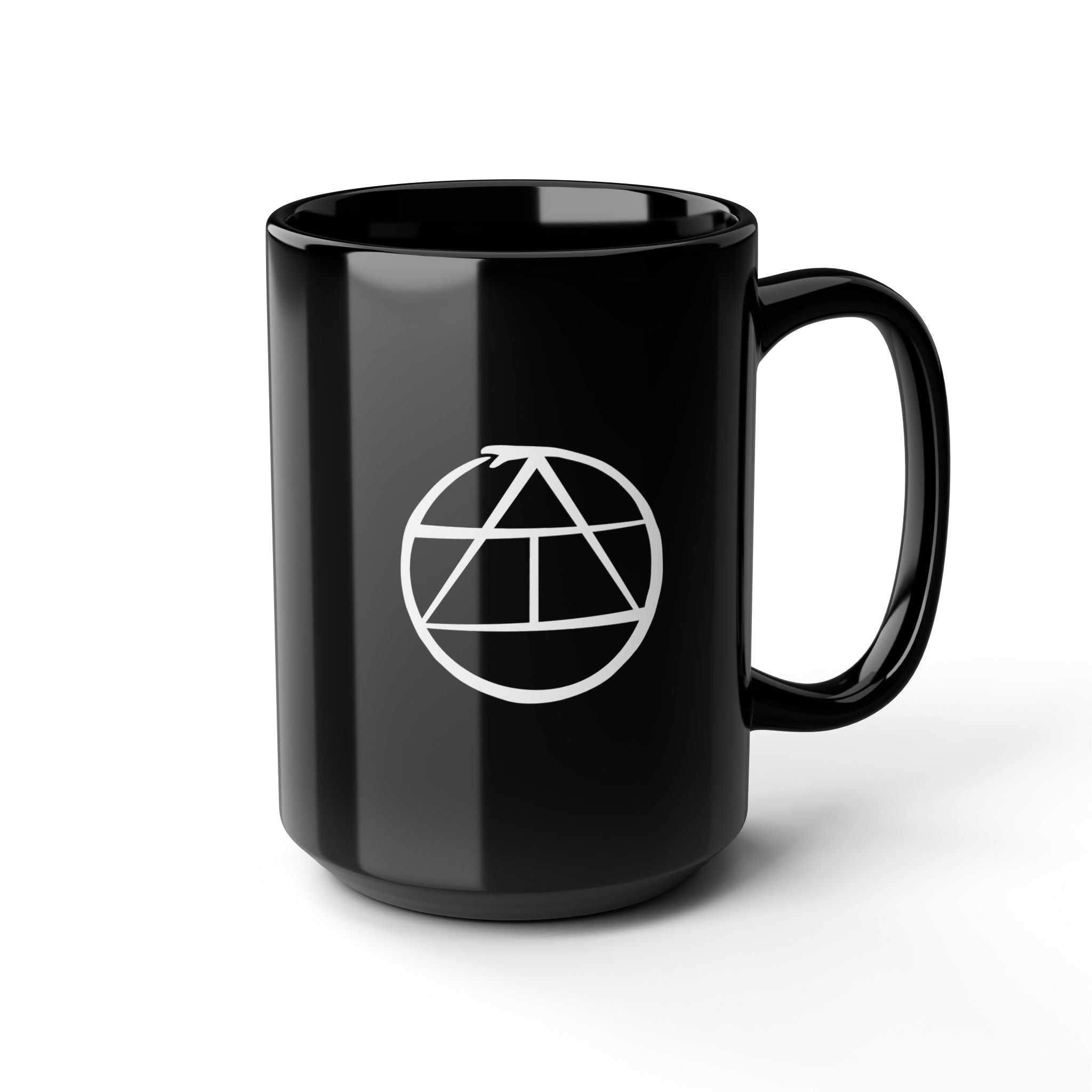 Lilith & Snake Black 15oz Mug — Floral witchy Coffee Cup