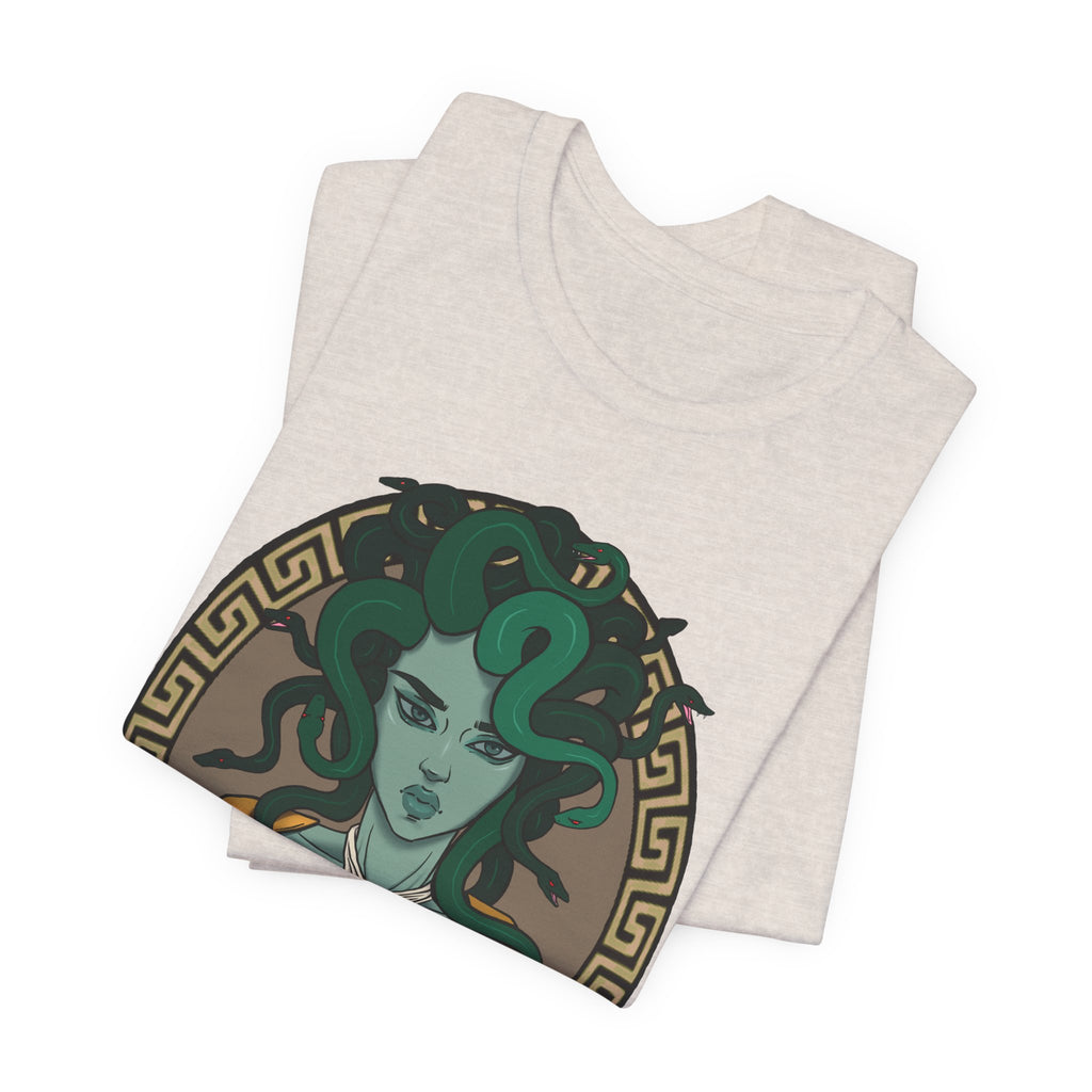 Medusa Portrait T-Shirt | Mythology Snake Hair Graphic Tee