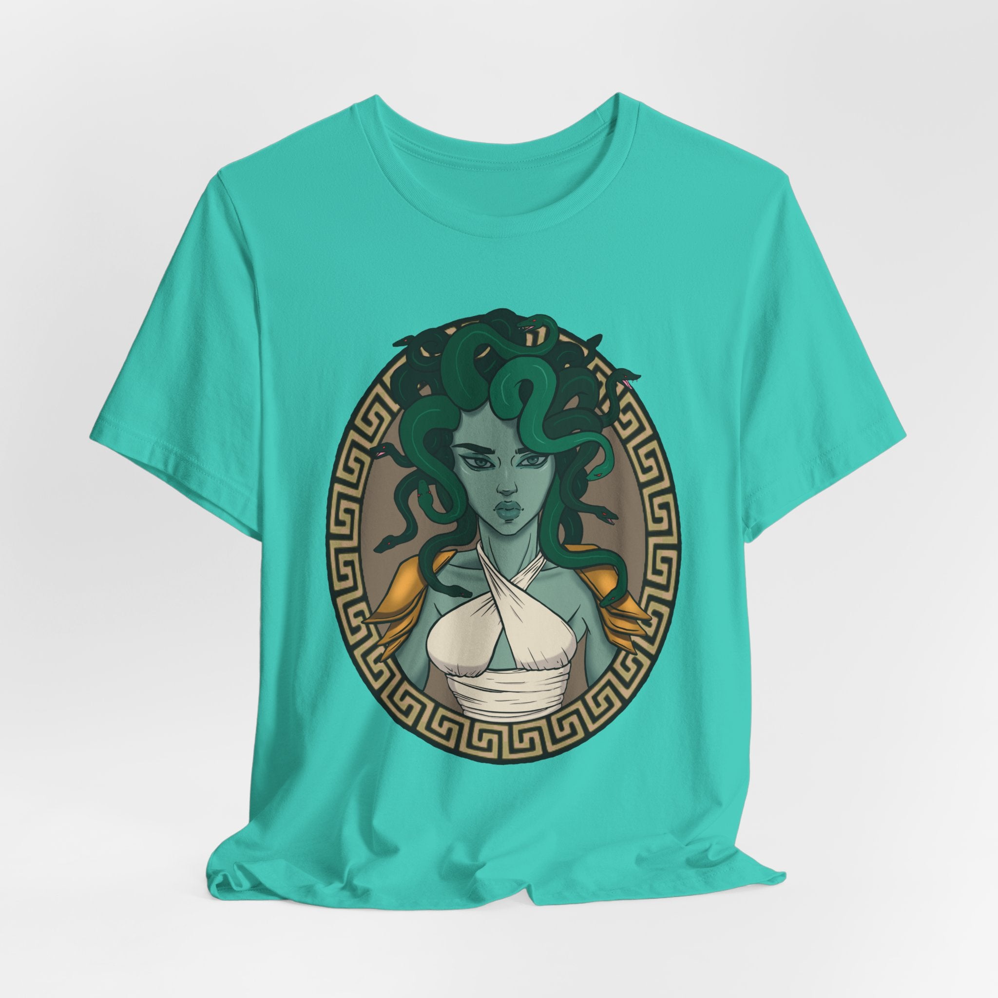 Medusa Portrait T-Shirt | Mythology Snake Hair Graphic Tee