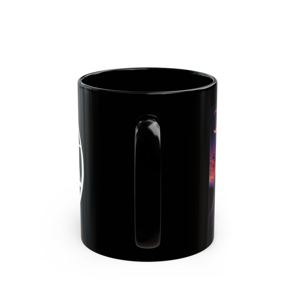 Triple Moon Hecate Black Coffee Mug — 11oz/15oz Arcana Unveiled Design