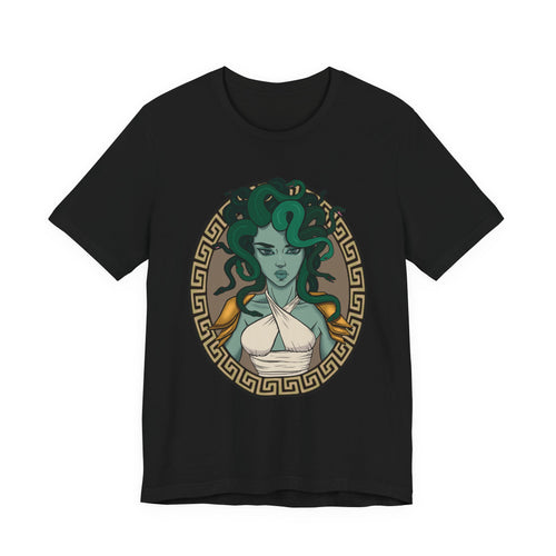 Medusa Portrait T-Shirt | Mythology Snake Hair Graphic Tee