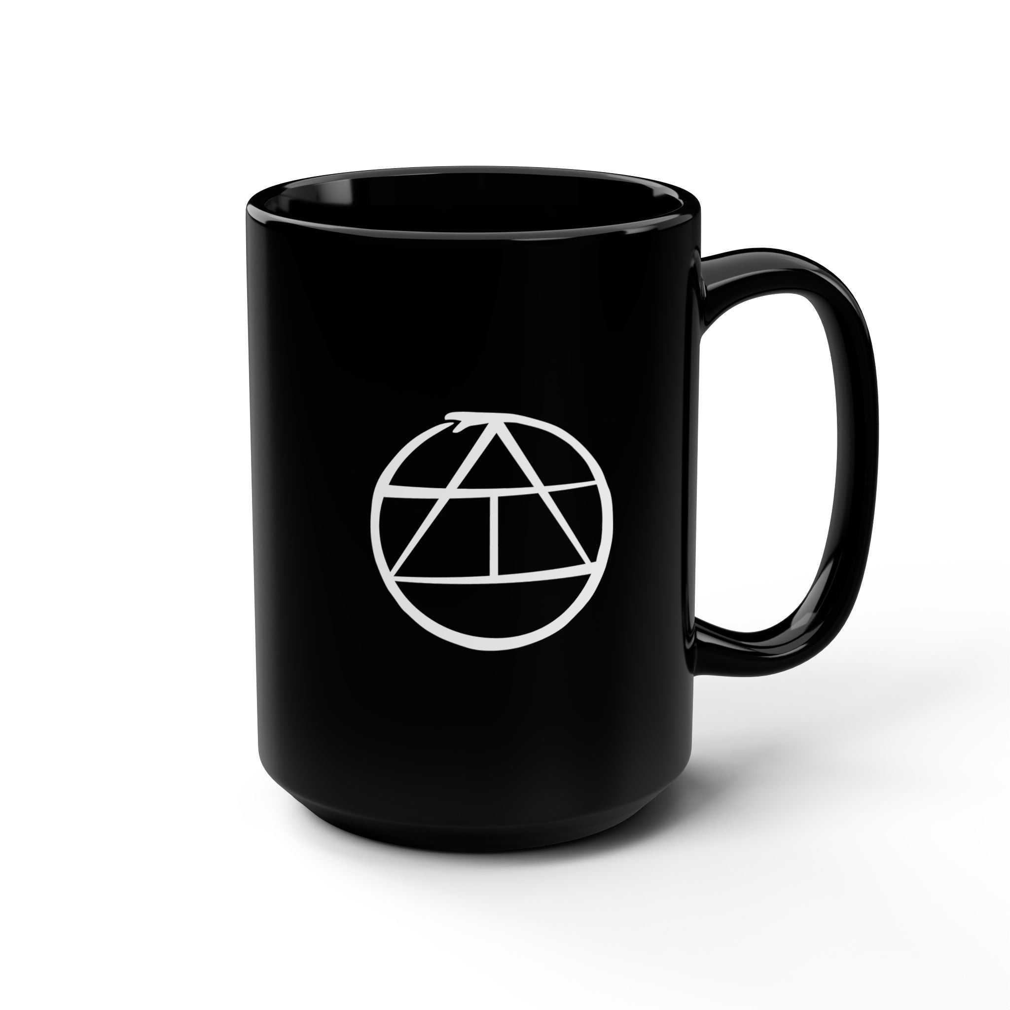 Lilith & Snake Black 15oz Mug — Floral witchy Coffee Cup