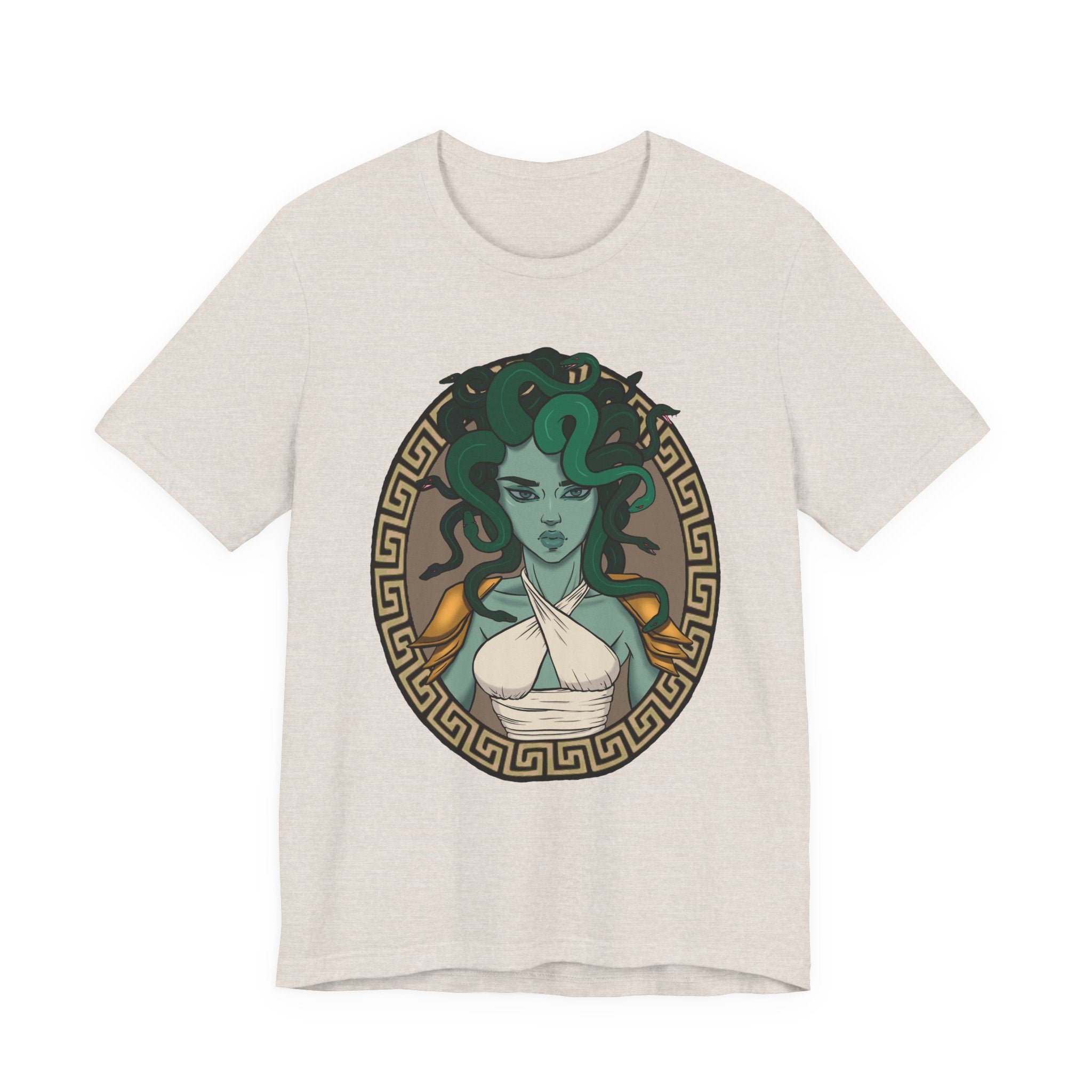 Medusa Portrait T-Shirt | Mythology Snake Hair Graphic Tee