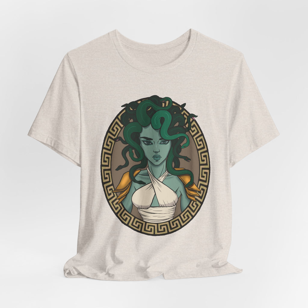 Medusa Portrait T-Shirt | Mythology Snake Hair Graphic Tee
